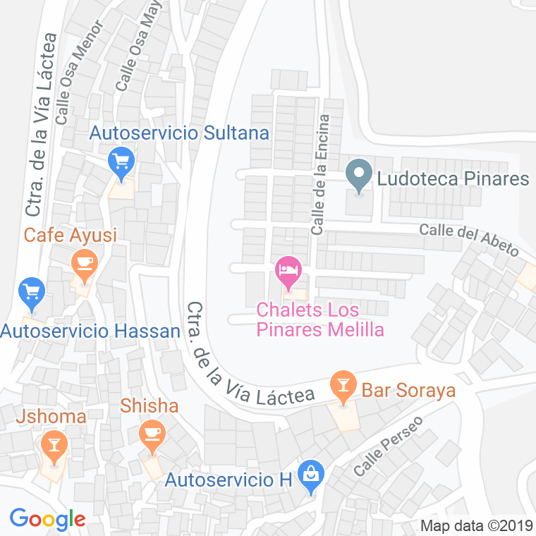 Código Postal calle Almendro, Del en Melilla