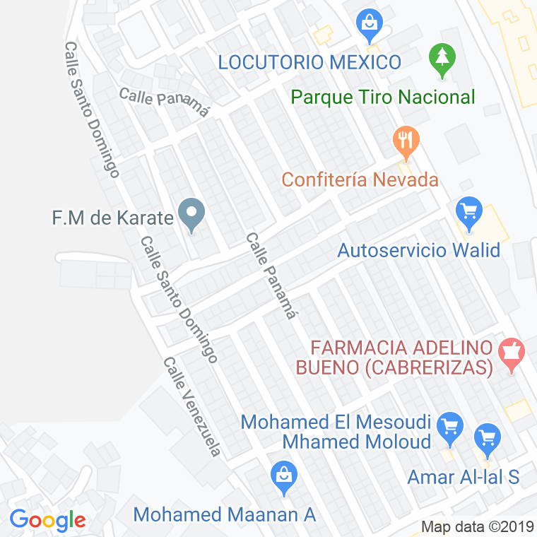 Código Postal calle Bolivia en Melilla