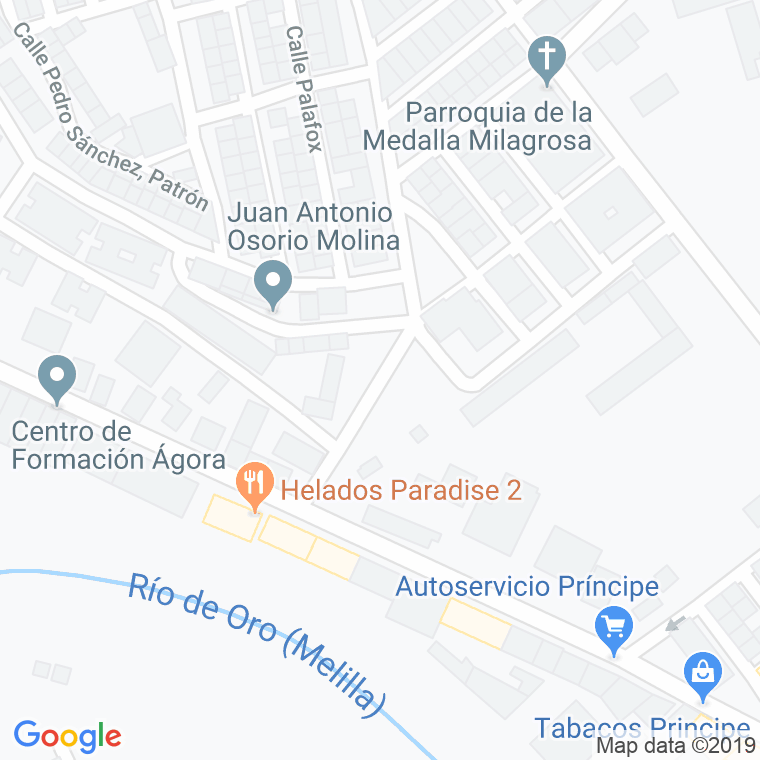 Código Postal calle Francisco Pizarro en Melilla