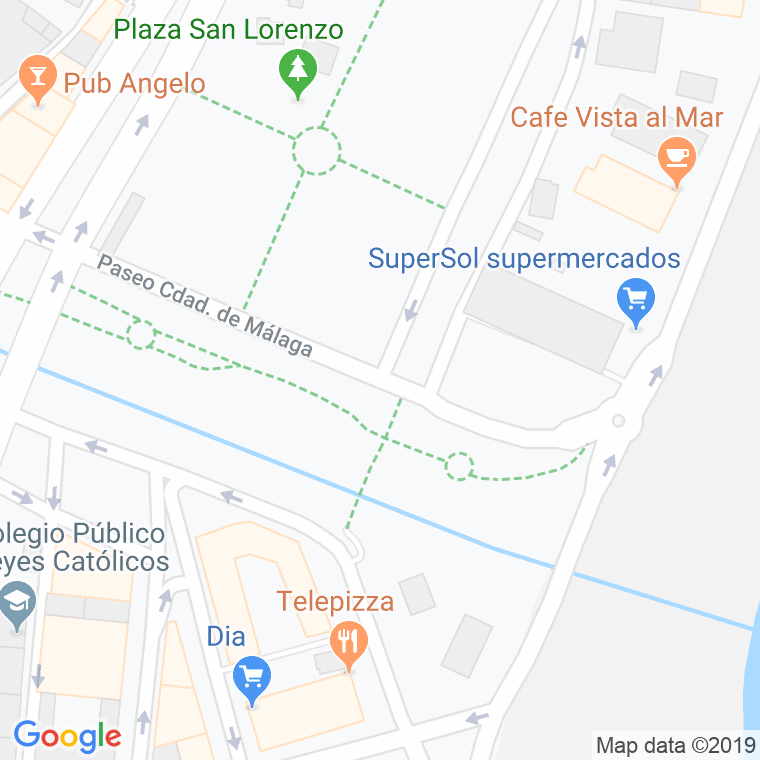 Código Postal calle Ciudad De Malaga en Melilla