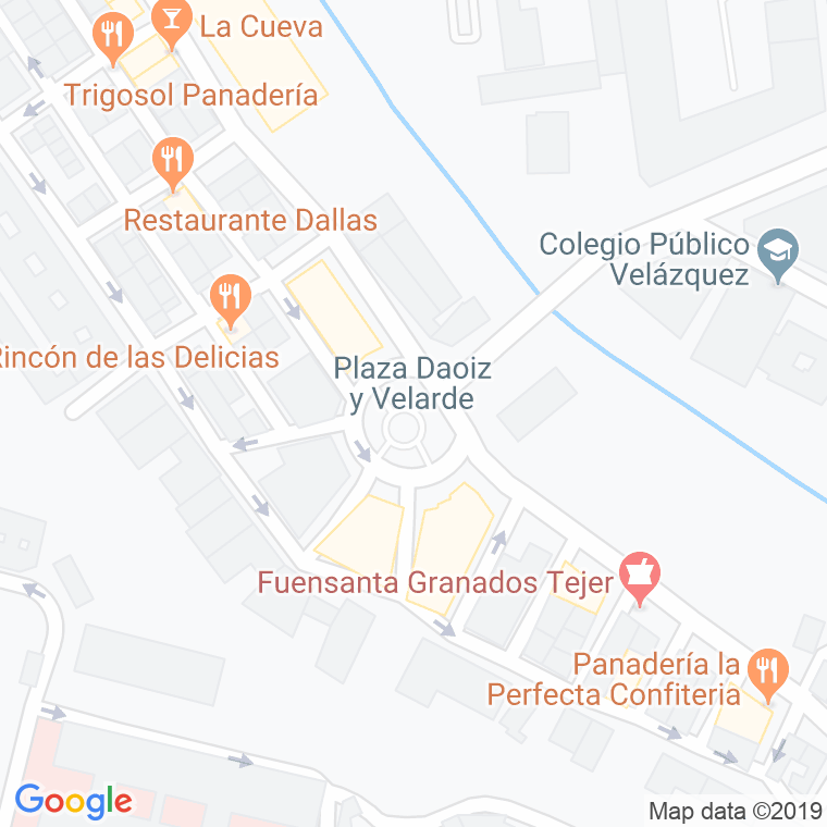 Código Postal calle Daoiz Y Velarde, plaza en Melilla