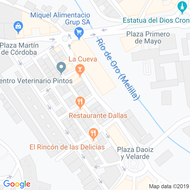 Código Postal calle Fernandez Cuevas en Melilla