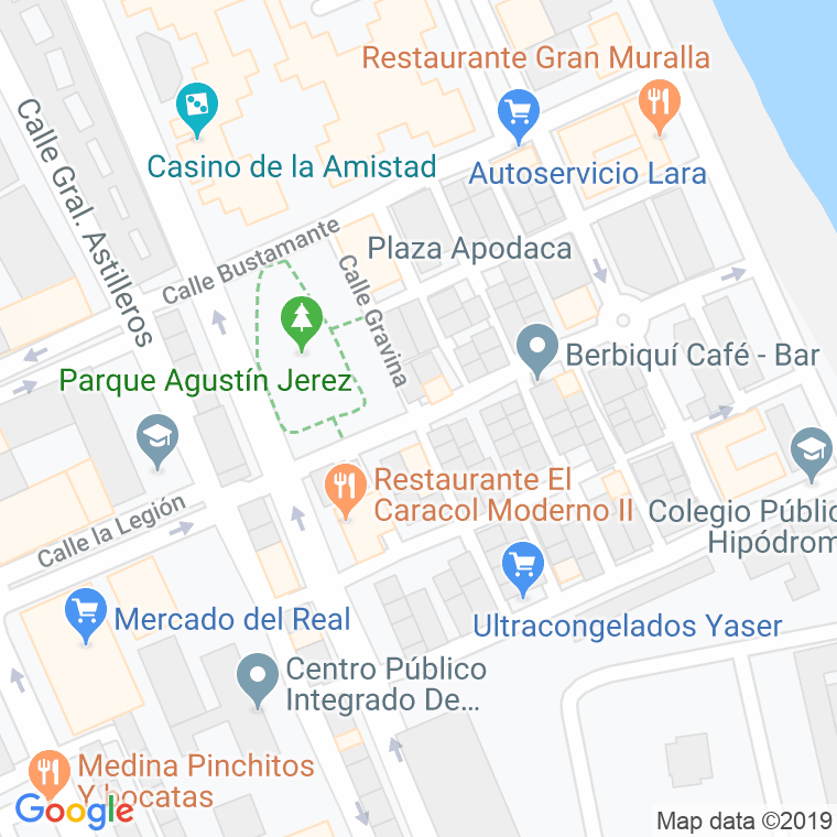 Código Postal calle Gravina en Melilla