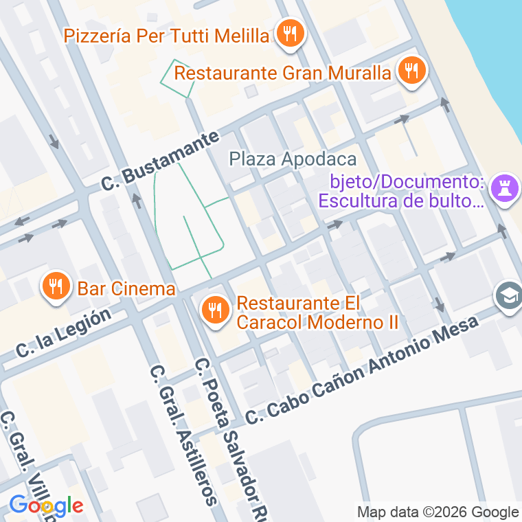 Código postal de Gravina en Melilla