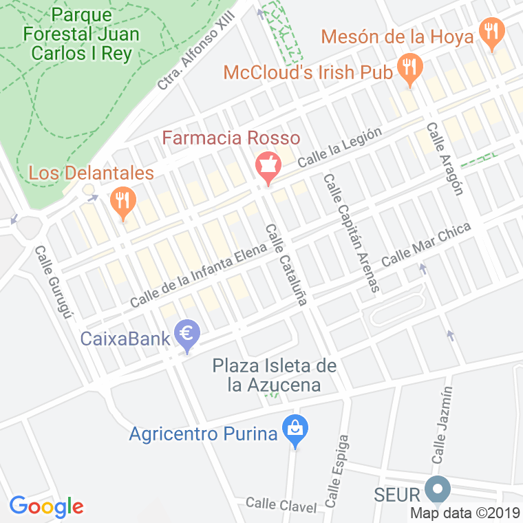 Código Postal calle Infanta Cristina De España, avenida en Melilla