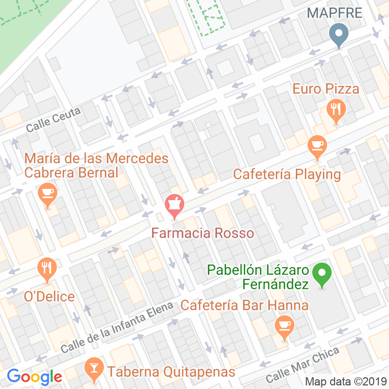 Código Postal calle Pamplona en Melilla