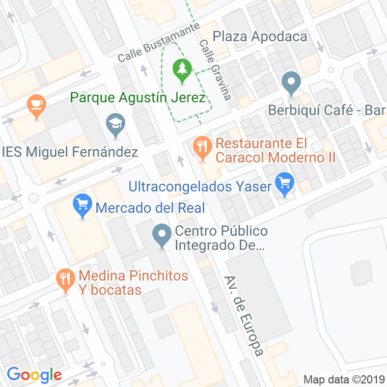 Código Postal calle Poeta Salvador Rueda en Melilla