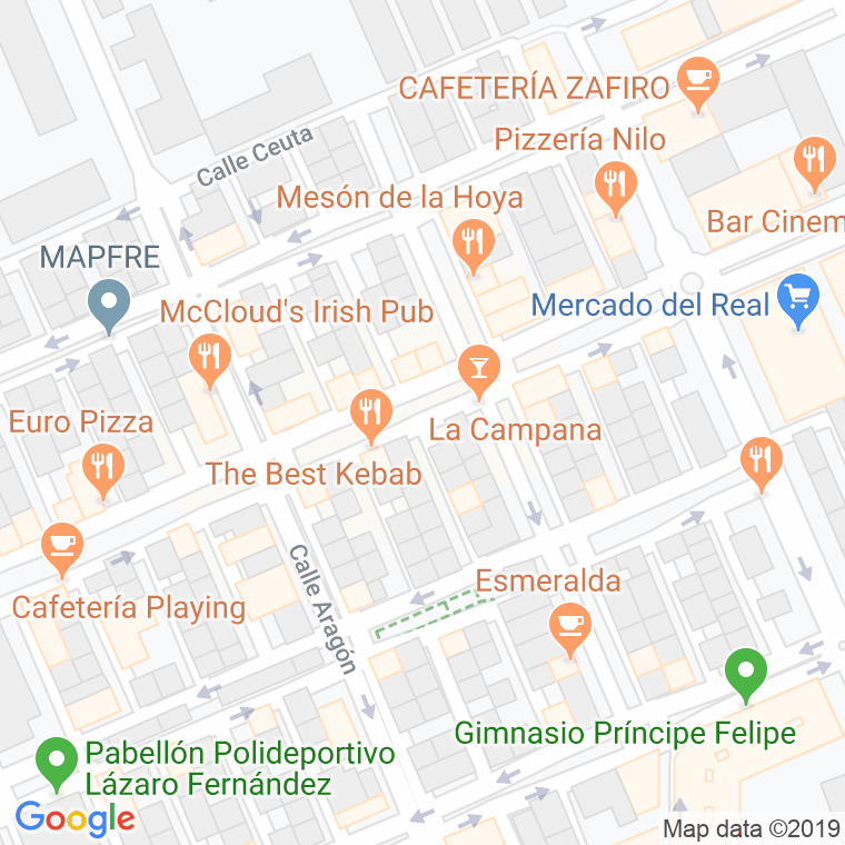 Código Postal calle Salamanca en Melilla