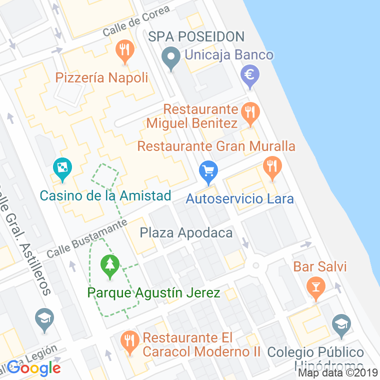 Código Postal calle Sanchez Barcaiztegui en Melilla