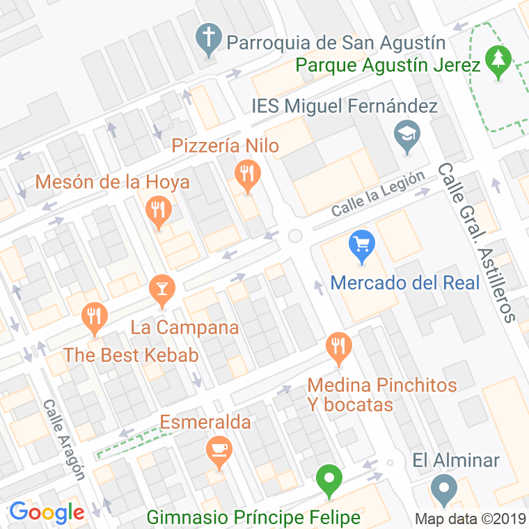 Código Postal calle Valladolid en Melilla